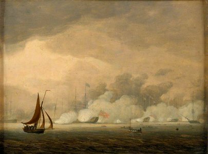 Robert Cleveley (1747-1809) - Royal Visit to the Fleet at Spithead, 26 June 1794 - BHC0475 - Royal Museums Greenwich