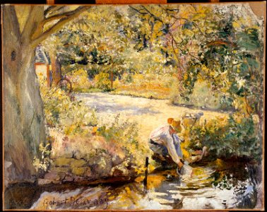 Robert Delaunay - Les Bords de la Yèvre - c. 1903 - Musée national d'art moderne