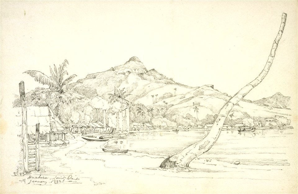 Robert James Elliot, Huahine, Society Islands, January 1822