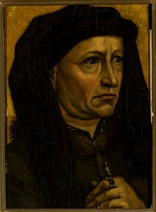 Robert Campin - Portrait of Barthelemy Alatruye - M.Ob.291 - National Museum in Warsaw