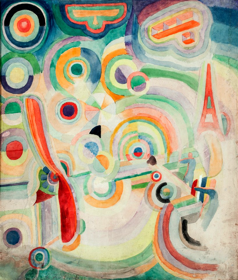 Robert Delaunay - Hommage to Blériot - 1914 - Musée d'art moderne de la Ville de Paris