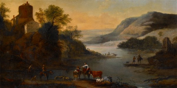 Robert Griffier - Landscape with Animals - 1983.264.2 - Indianapolis Museum of Art
