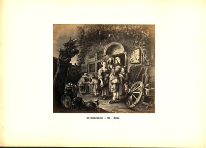 Robert Eich Prachtalbum Der Kesselflicker von Frz. v. Mieris