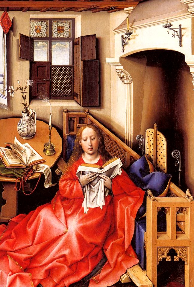 Robert Campin - Mérode Altarpiece (detail) - WGA14415