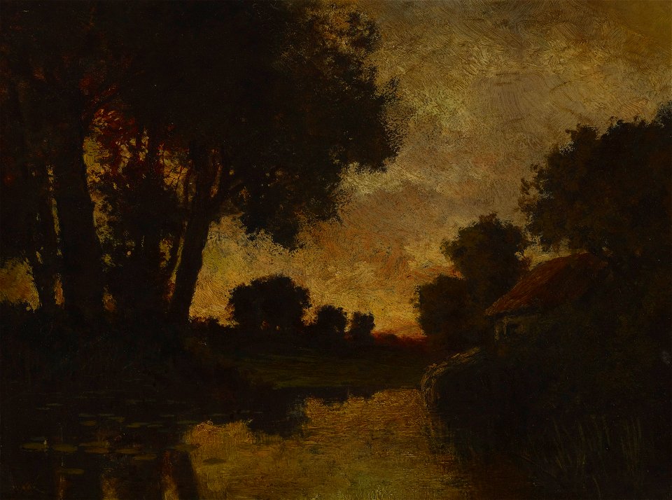 Robert Crannell Minor - River at Sunset - 1972.7.5 - Yale University Art Gallery