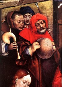 Robert Campin - The Nativity (detail) - WGA14428