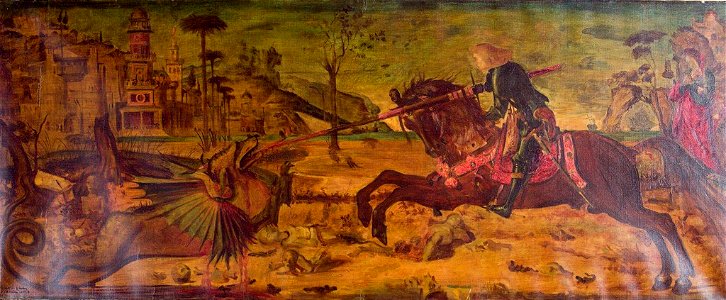Robert David Gauley - St. George Killing the Dragon, after Carpaccio - 1936.150.105 - Fogg Museum