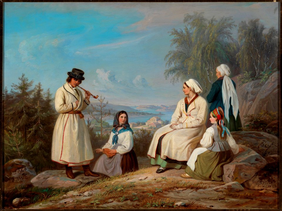 Robert Wilhelm Ekman - The Peasantry from Kurkijoki - A II 847 - Finnish National Gallery