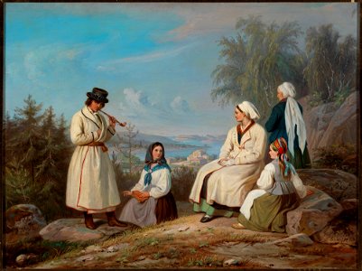 Robert Wilhelm Ekman - The Peasantry from Kurkijoki - A II 847 - Finnish National Gallery