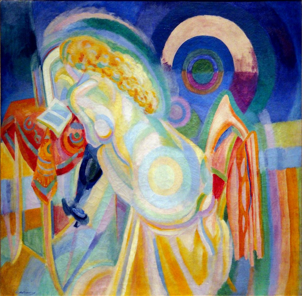 Robert Delaunay, 1915, Nu à la toilette (Nu à la coiffeuse), oil on canvas, 140 × 142 cm, Musée d'Art Moderne de la Ville de Paris
