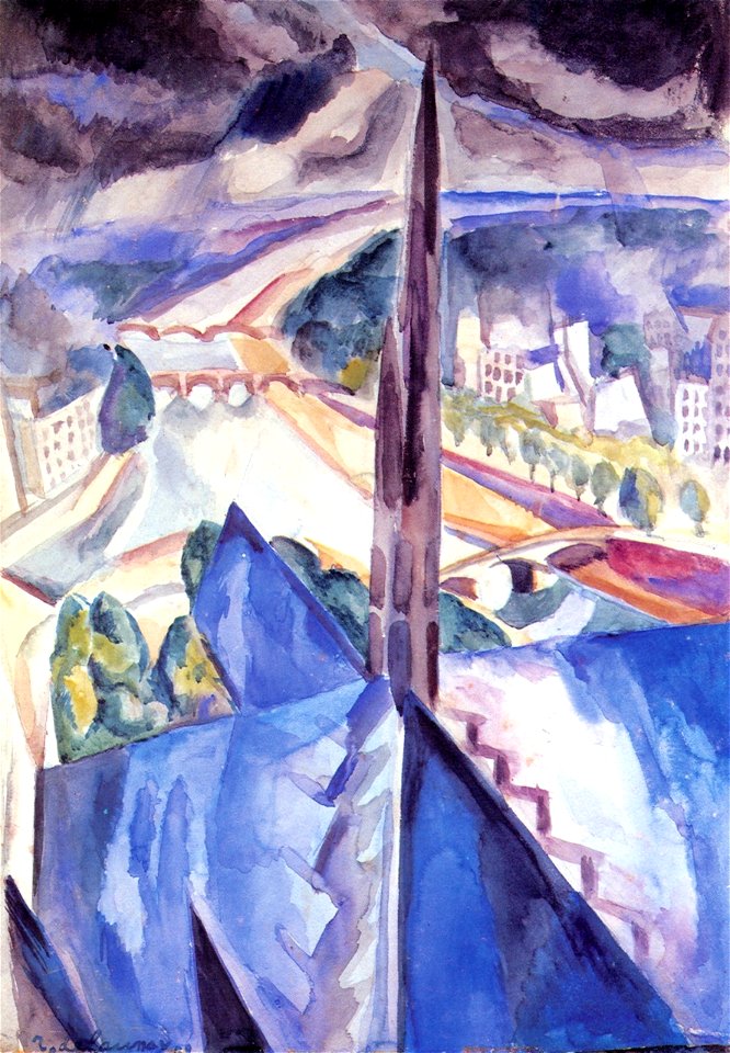 Robert Delaunay - The Spire of Notre Dame - 1909 - Private collection
