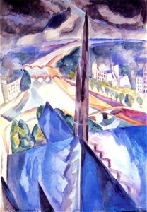 Robert Delaunay - The Spire of Notre Dame - 1909 - Private collection