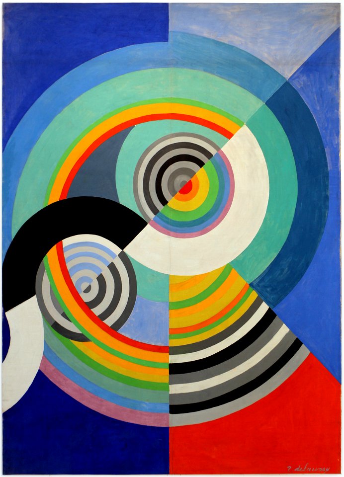 Robert delaunay, ritmo n. 3, decorazione per il salone delle tuileries, 1938