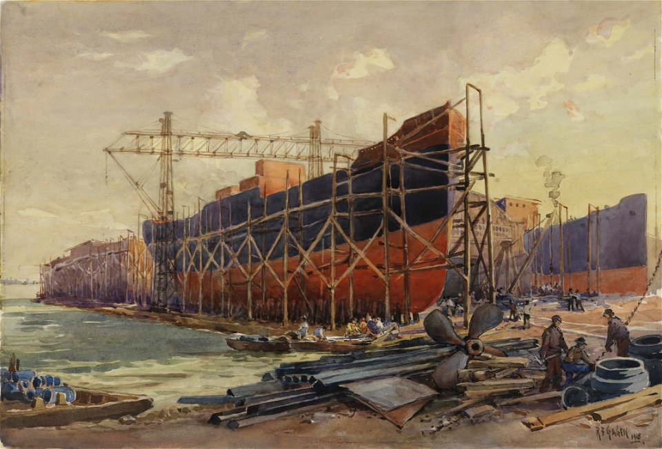 Robert Ford Gagen-Shipbuilding, Polson's Yard CWM 19710261-0149