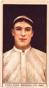 Robert Coulson, Brooklyn Dodgers, baseball card portrait LCCN2008677442