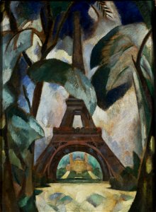 Robert Delaunay - Eiffel tower - 1909 - Philadelphia Museum of Art. Free illustration for personal and commercial use.