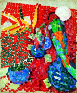 Robert Delaunay - Still-life with a Parrot - 1907 - Thyssen-Bornemisza Museum