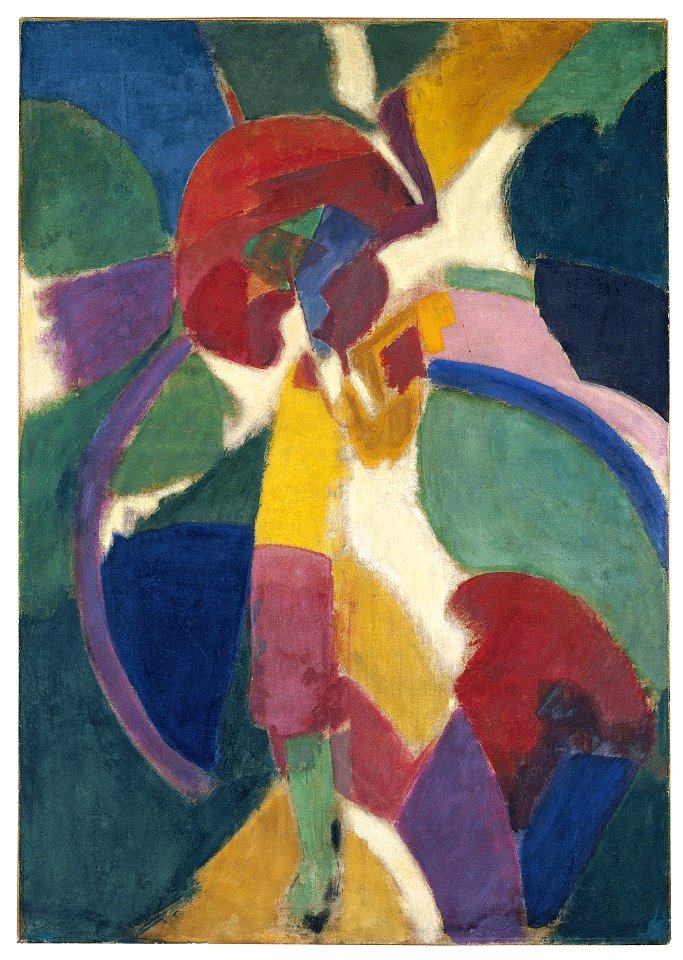 Robert Delaunay - Woman with a Parasol - 1913 - Thyssen-Bornemisza Museum