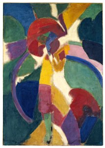 Robert Delaunay - Woman with a Parasol - 1913 - Thyssen-Bornemisza Museum