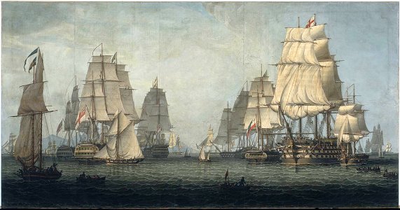 Robert Salmon - The British Fleet Forming a Line off Algiers - 37.500 - Museum of Fine Arts