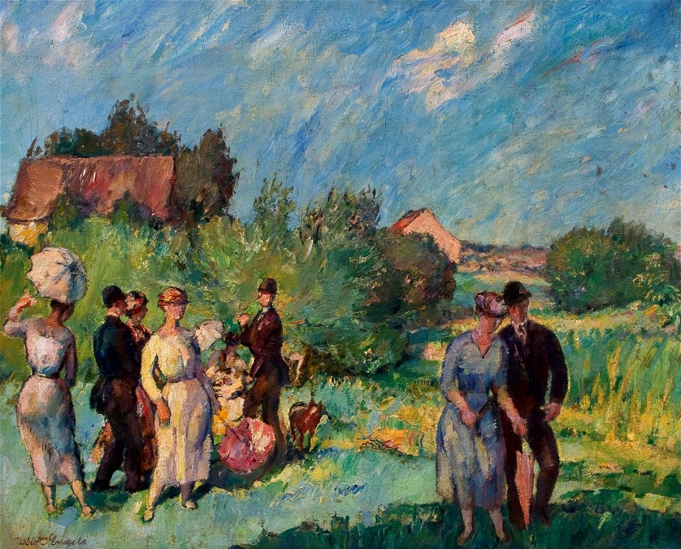 Robert Engels Festliche Gesellschaft im Grünen