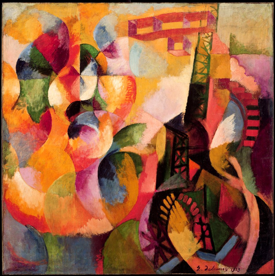 Robert Delaunay - Soleil, tour, aéroplane (Sun, Tower, Airplane) - 1964-14 - Albright–Knox Art Gallery