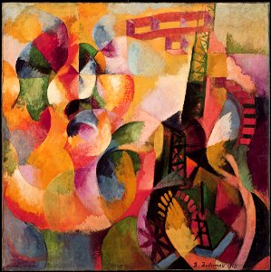 Robert Delaunay - Soleil, tour, aéroplane (Sun, Tower, Airplane) - 1964-14 - Albright–Knox Art Gallery