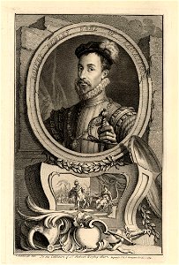 Robert Dudley Earl of Leicester by Houbraken 1738