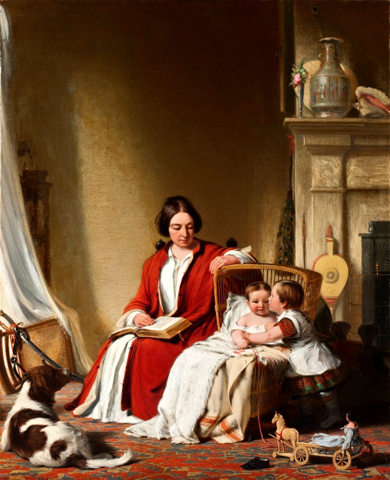 Robert Walter Weir - Mrs. Bradford Ripley Alden and her Children - 2009.71 - Detroit Institute of Arts