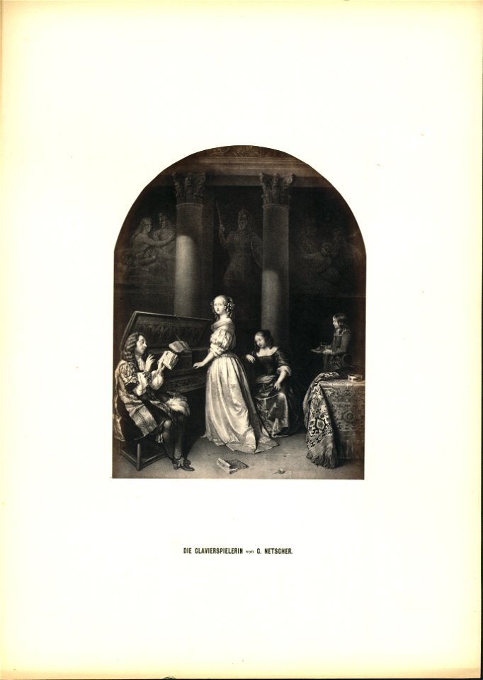 Robert Eich Prachtalbum Die Clavierspielerin von C. Netscher