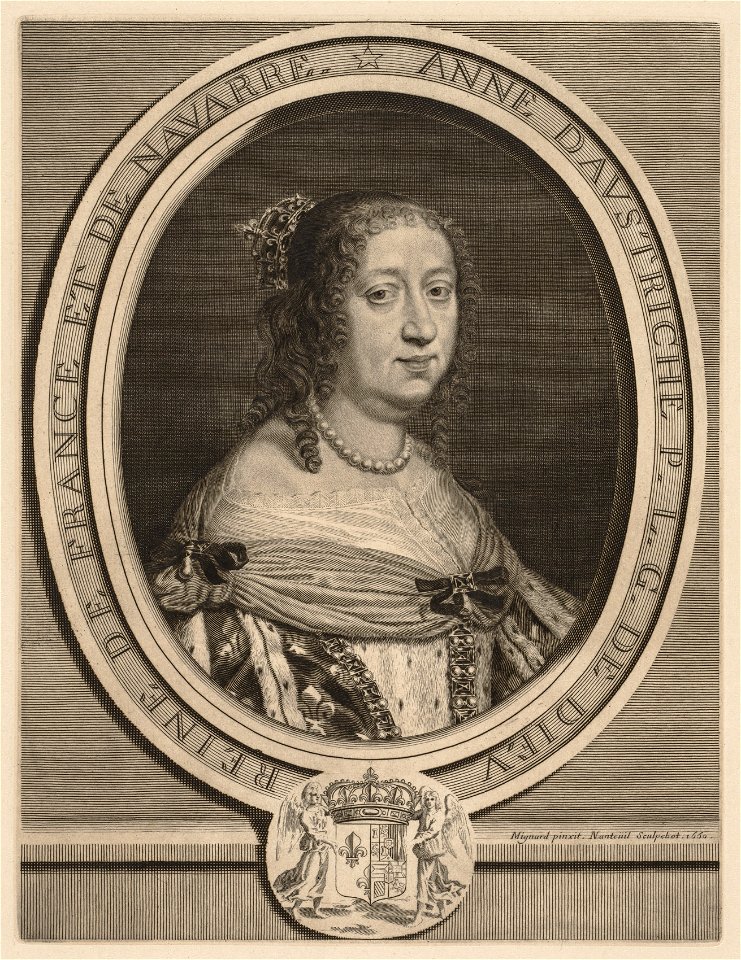Robert Nanteuil (French, 1623-1678) - Anne of Austria, Queen of France - 1950.169 - Cleveland Museum of Art