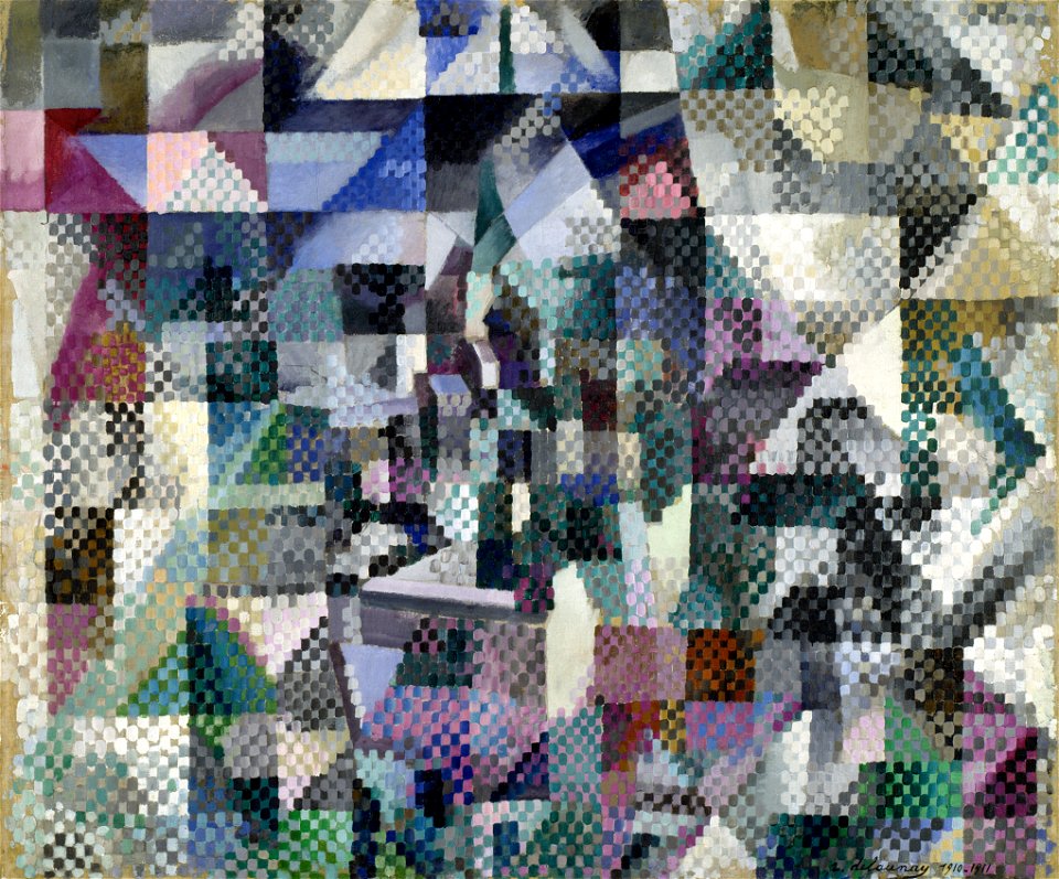 Robert Delaunay, 1911-12, Window on the City No. 3, Solomon R. Guggenheim Museum