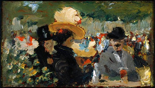 Robert Earle Henri - Café Bleu, St. Cloud - 64.2007 - Museum of Fine Arts