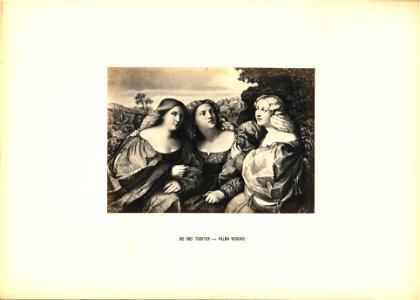 Robert Eich Prachtalbum Die drei Töchter von Palma Vecchio
