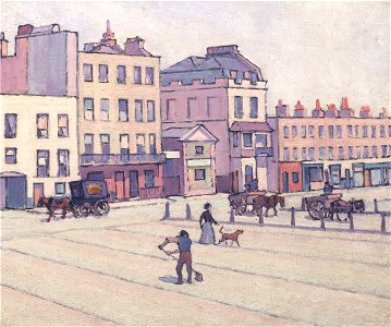 Robert Polhill Bevan - The Weigh House, Cumberland Market - Google Art Project. Free illustration for personal and commercial use.