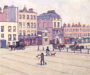 Robert Polhill Bevan - The Weigh House, Cumberland Market - Google Art Project