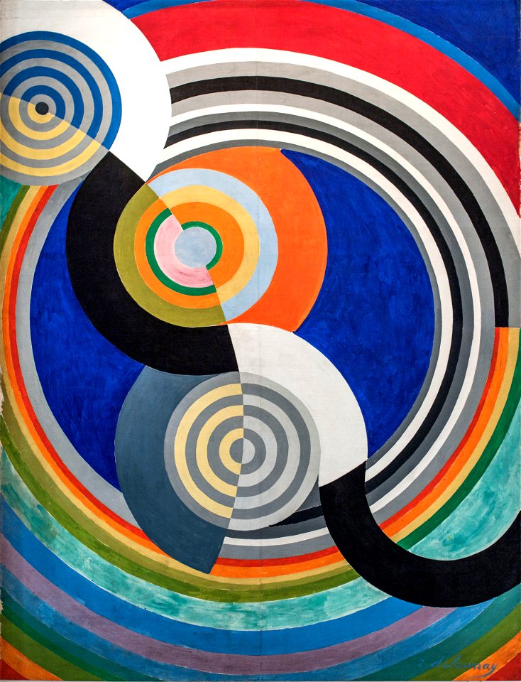 Robert Delaunay - Rythme n°2, décoration pour le salon des Tuileries - 1938 - Musée d'art moderne de la Ville de Paris