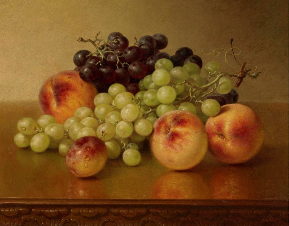 Robert Spear Dunning - Peaches and grapes