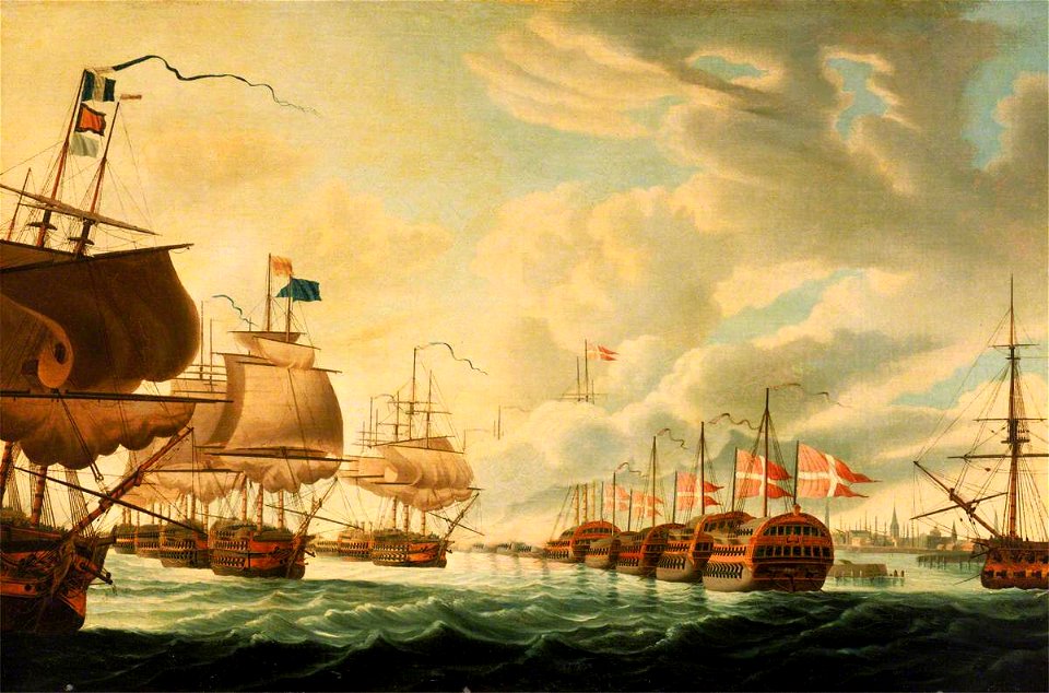 Robert Dodd (1748-1815) - The Battle of Copenhagen, 2 April 1801 - BHC0526 - Royal Museums Greenwich