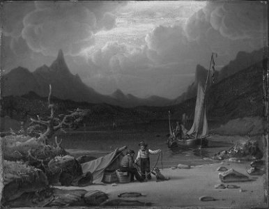 Robert Salmon - Shore and Figures - 1972.631 - Museum of Fine Arts