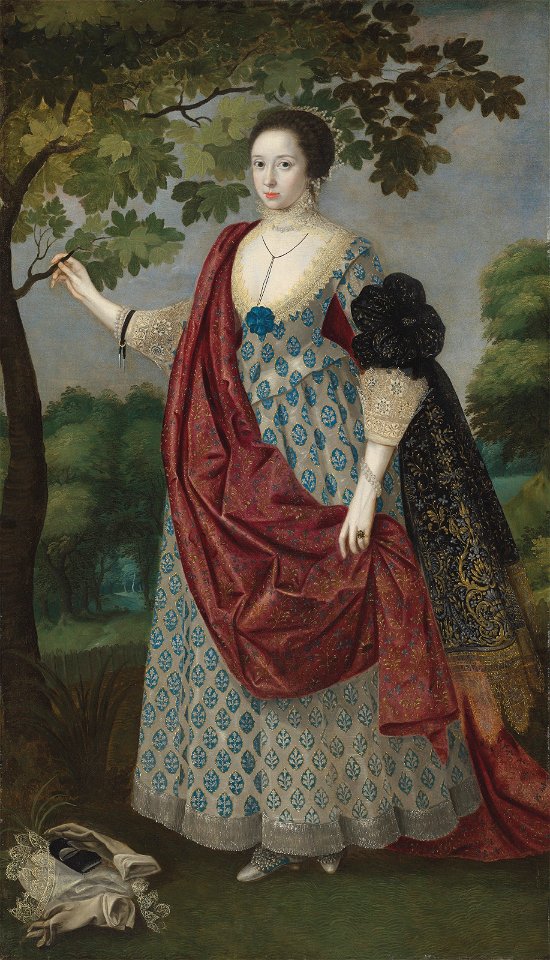Robert Peake the Elder portrait of Cecilia Neville