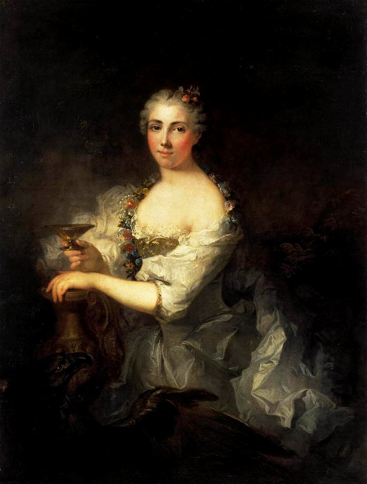 Robert Tournières - Portrait of Unknown Woman as Hebe - WGA23046