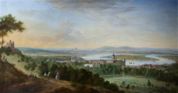 Robert Griffier (c.1675-1760) - Panoramic View of Greenwich, the Thames, and London, from the East (One Tree Hill) - 436075 - National Trust