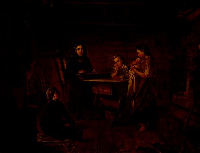 Robert Wilhelm Ekman - Kreeta Haapasalo Playing the Kantele - A IV 3941 - Finnish National Gallery