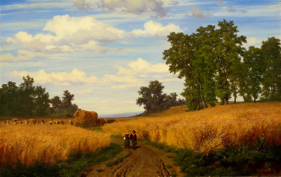 Robert Zünd Das Ernten