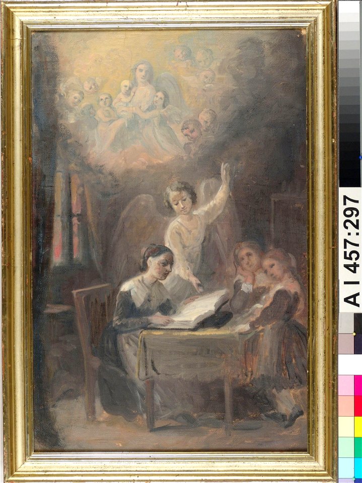 Robert Wilhelm Ekman - Sketch for the Group Portrait of the Haeggström Sisters - A I 457-297 - Finnish National Gallery