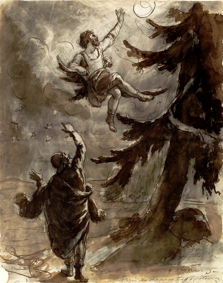 Robert Wilhelm Ekman - Väinämöinen and Ilmarinen by the Giant Spruce