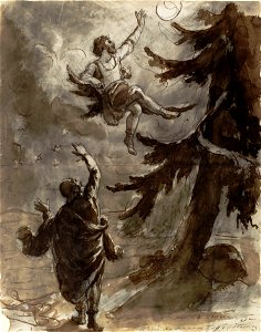Robert Wilhelm Ekman - Väinämöinen and Ilmarinen by the Giant Spruce