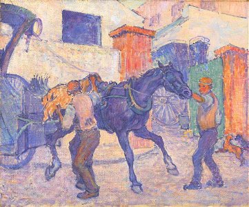 Robert Polhill Bevan (1865-1925) - The Cab Horse - N05911 - National Gallery. Free illustration for personal and commercial use.