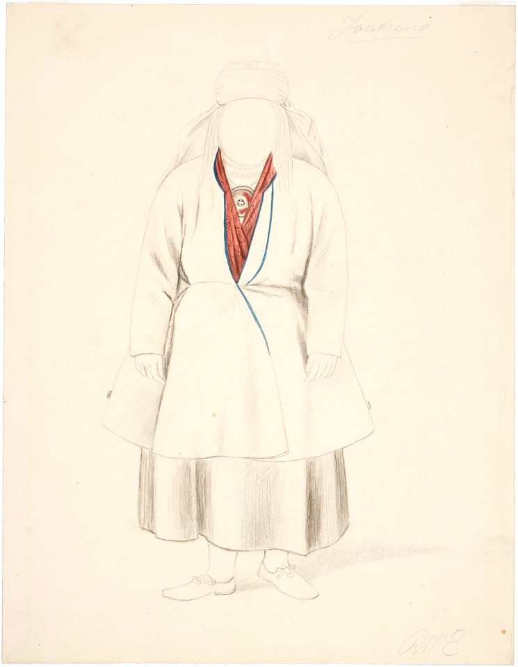Robert Wilhelm Ekman - Seisova talonpoikaisnainen Joutsenosta - A I 457-224 - Finnish National Gallery